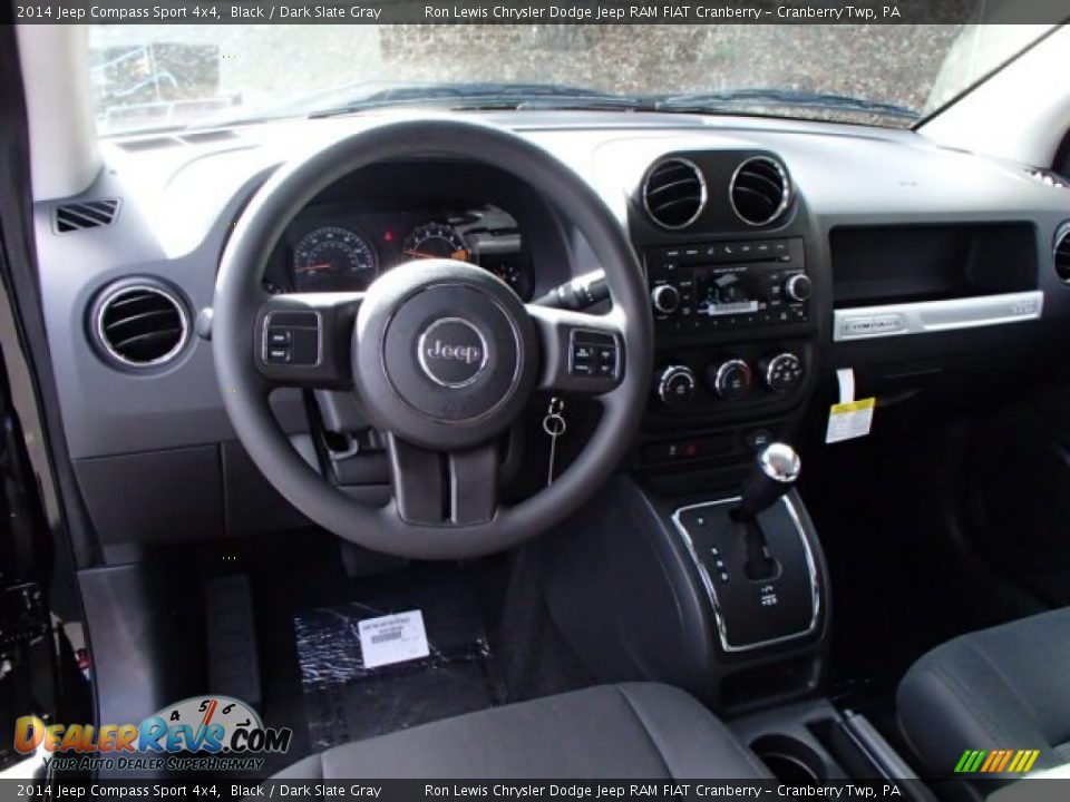 2014 Jeep Compass Sport 4x4 Black / Dark Slate Gray Photo #14