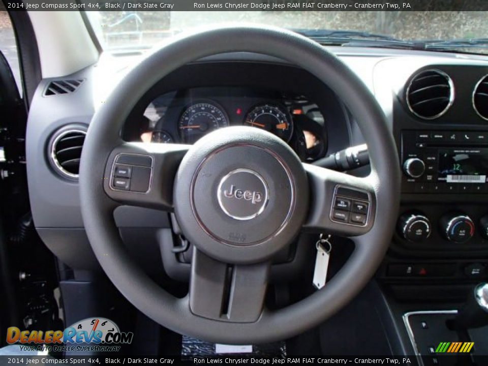 2014 Jeep Compass Sport 4x4 Black / Dark Slate Gray Photo #19