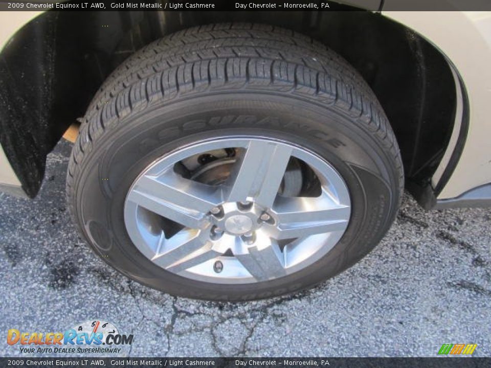 2009 Chevrolet Equinox LT AWD Gold Mist Metallic / Light Cashmere Photo #3