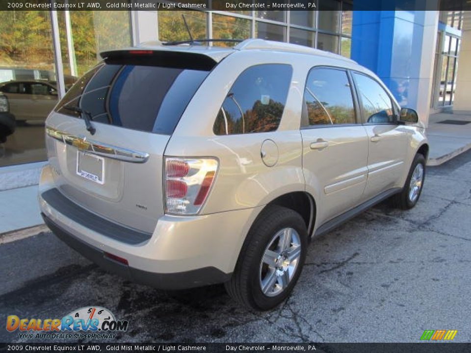 2009 Chevrolet Equinox LT AWD Gold Mist Metallic / Light Cashmere Photo #4
