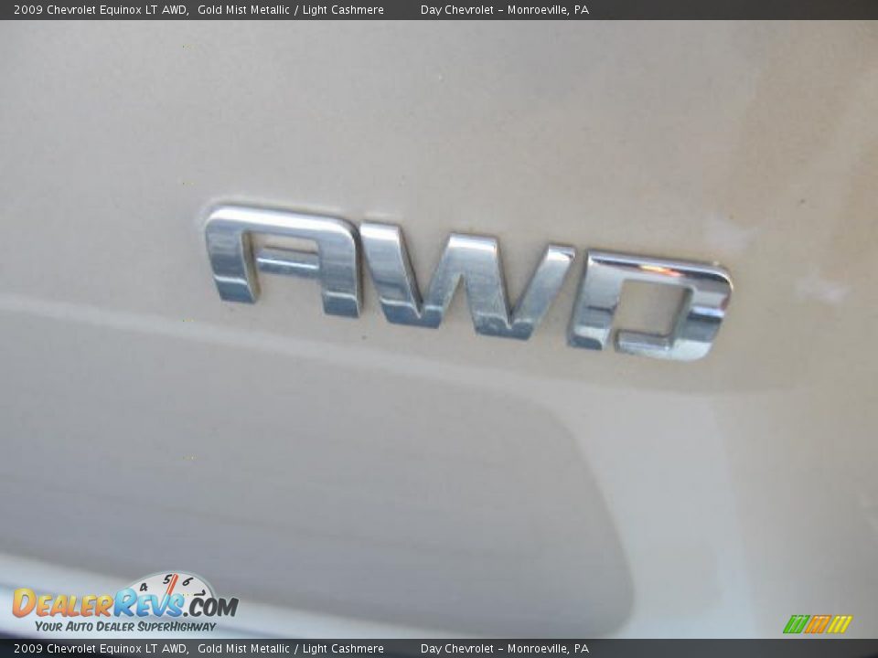2009 Chevrolet Equinox LT AWD Gold Mist Metallic / Light Cashmere Photo #5