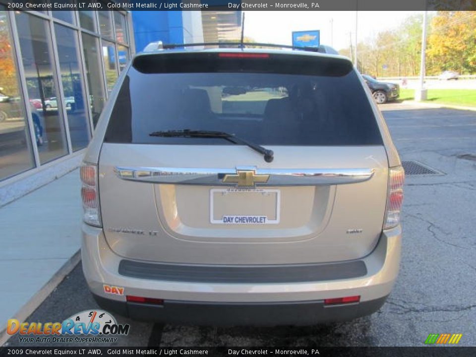 2009 Chevrolet Equinox LT AWD Gold Mist Metallic / Light Cashmere Photo #6