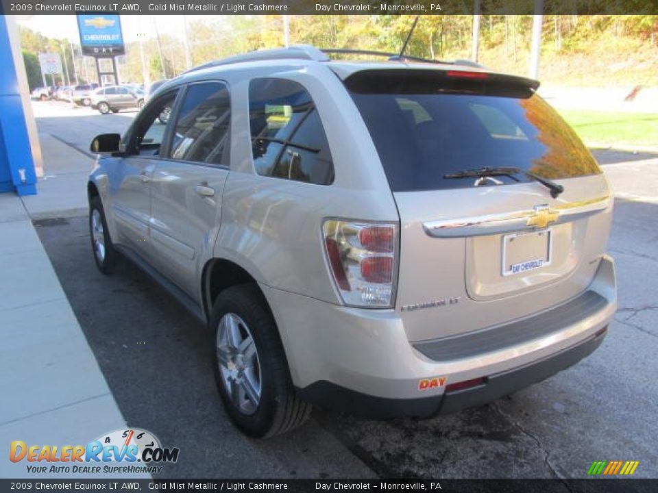 2009 Chevrolet Equinox LT AWD Gold Mist Metallic / Light Cashmere Photo #7