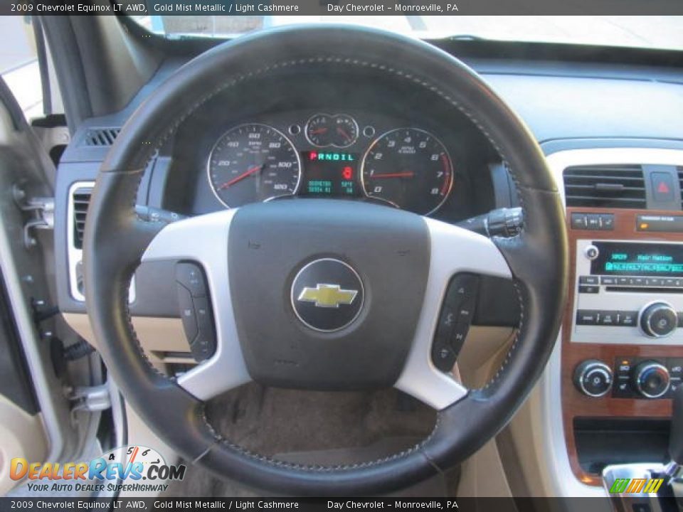 2009 Chevrolet Equinox LT AWD Gold Mist Metallic / Light Cashmere Photo #15