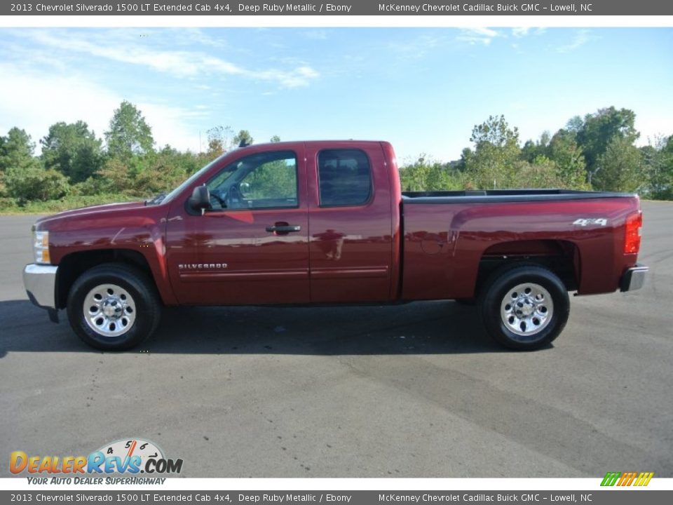 Deep Ruby Metallic 2013 Chevrolet Silverado 1500 LT Extended Cab 4x4 Photo #3