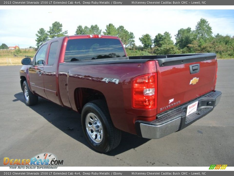 2013 Chevrolet Silverado 1500 LT Extended Cab 4x4 Deep Ruby Metallic / Ebony Photo #4