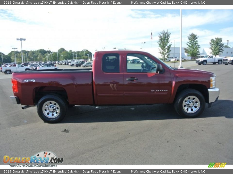 2013 Chevrolet Silverado 1500 LT Extended Cab 4x4 Deep Ruby Metallic / Ebony Photo #7