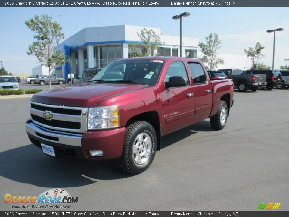 2009 Chevrolet Silverado 1500 LT Z71 Crew Cab 4x4 Deep Ruby Red Metallic / Ebony Photo #2