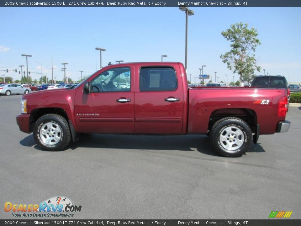 2009 Chevrolet Silverado 1500 LT Z71 Crew Cab 4x4 Deep Ruby Red Metallic / Ebony Photo #3