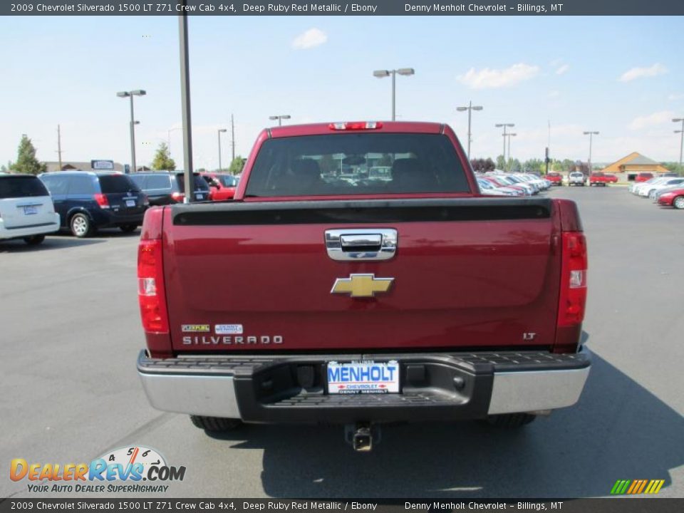2009 Chevrolet Silverado 1500 LT Z71 Crew Cab 4x4 Deep Ruby Red Metallic / Ebony Photo #5
