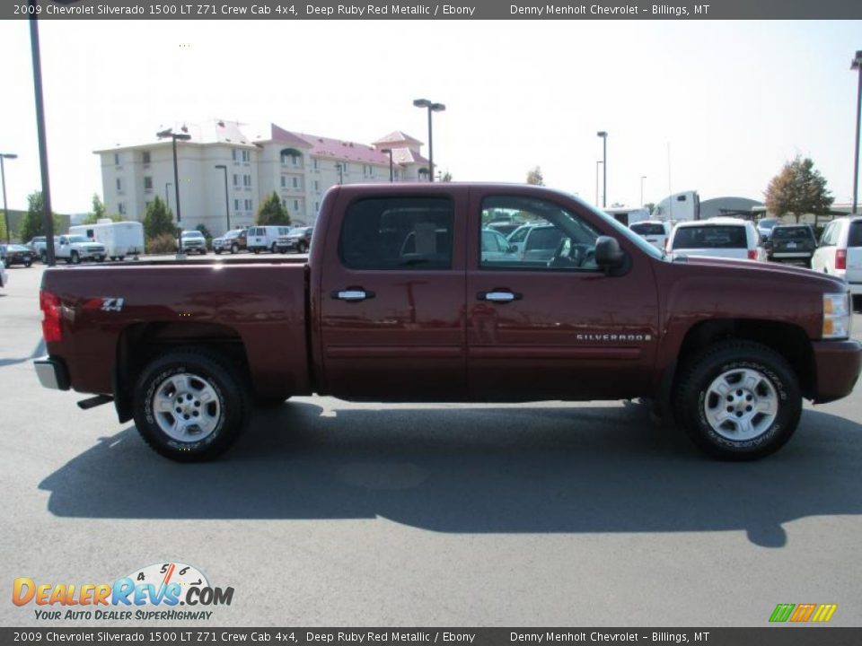 2009 Chevrolet Silverado 1500 LT Z71 Crew Cab 4x4 Deep Ruby Red Metallic / Ebony Photo #7