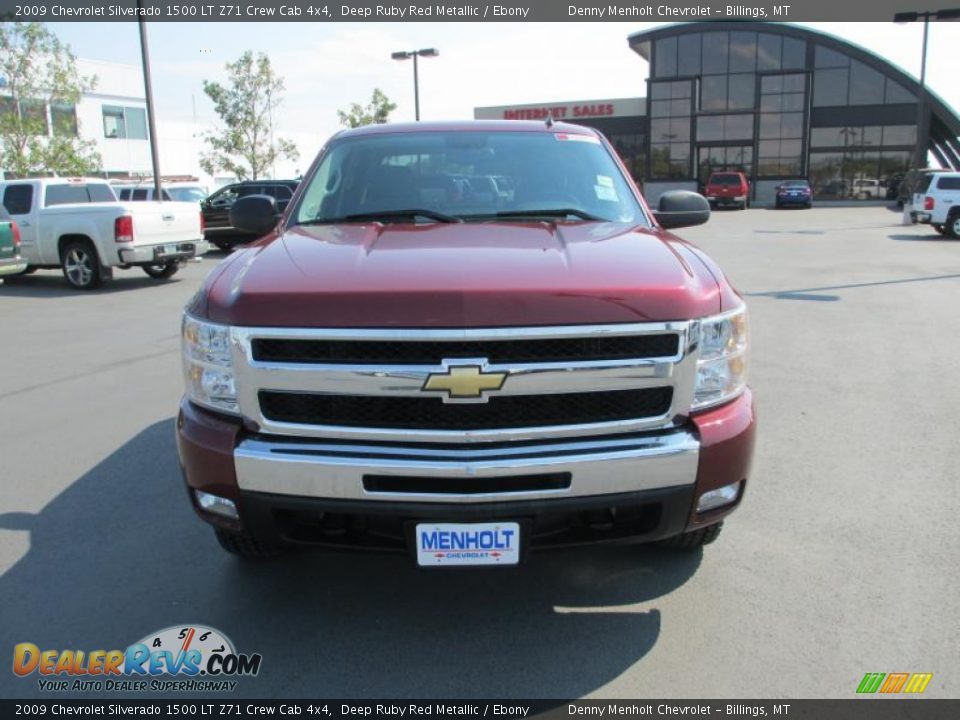 2009 Chevrolet Silverado 1500 LT Z71 Crew Cab 4x4 Deep Ruby Red Metallic / Ebony Photo #8