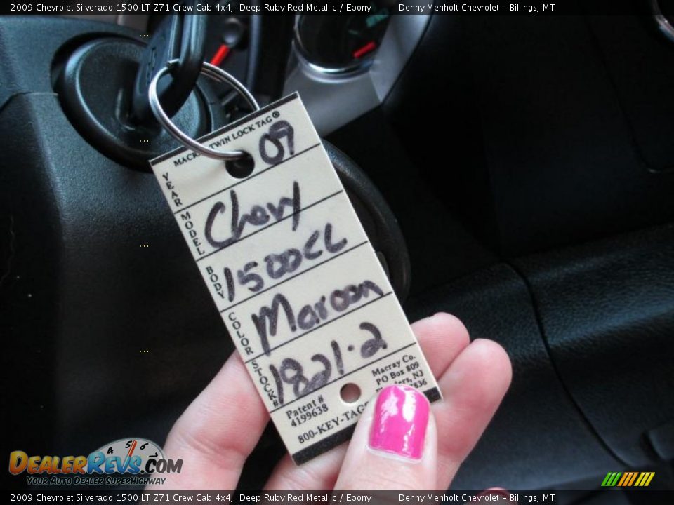 2009 Chevrolet Silverado 1500 LT Z71 Crew Cab 4x4 Deep Ruby Red Metallic / Ebony Photo #19