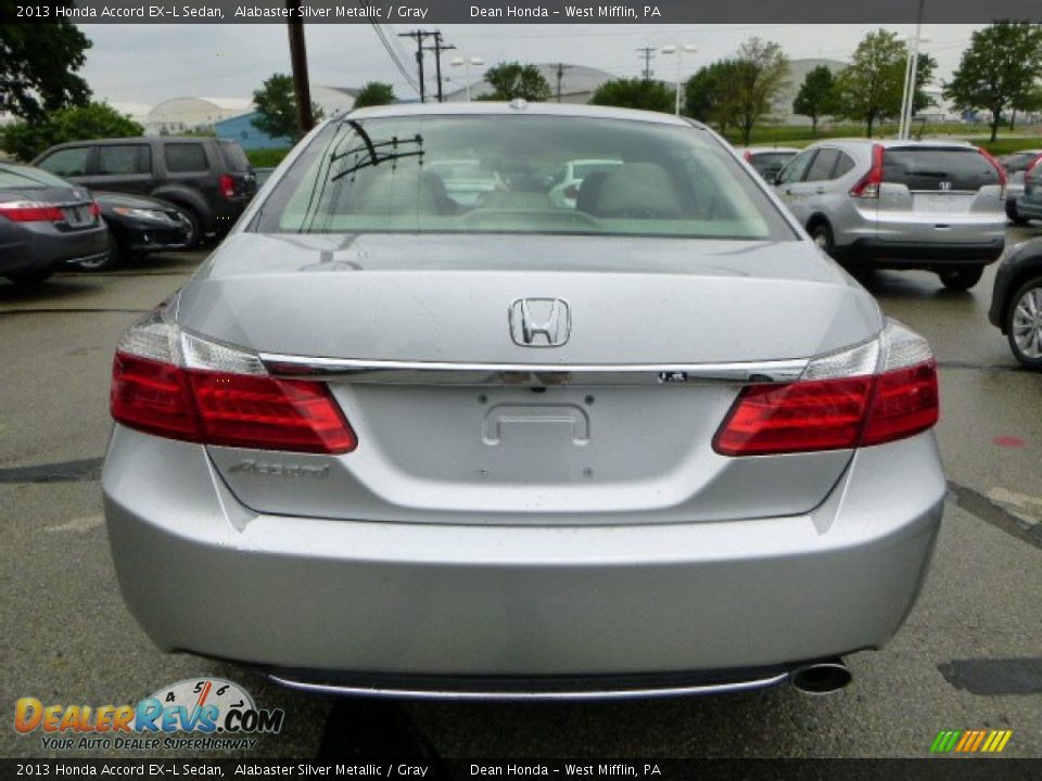 2013 Honda Accord EX-L Sedan Alabaster Silver Metallic / Gray Photo #3