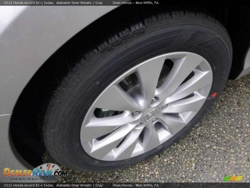 2013 Honda Accord EX-L Sedan Alabaster Silver Metallic / Gray Photo #8
