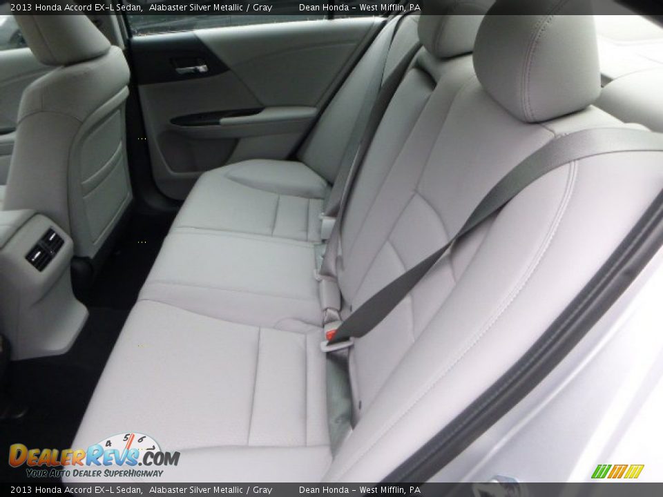 2013 Honda Accord EX-L Sedan Alabaster Silver Metallic / Gray Photo #10