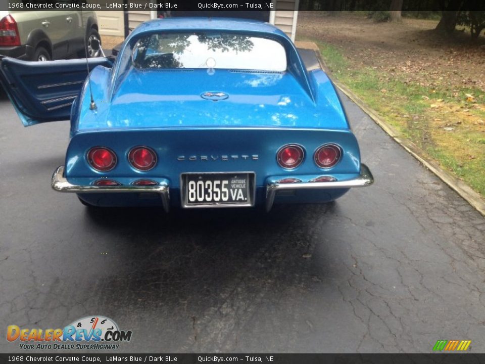 1968 Chevrolet Corvette Coupe LeMans Blue / Dark Blue Photo #9