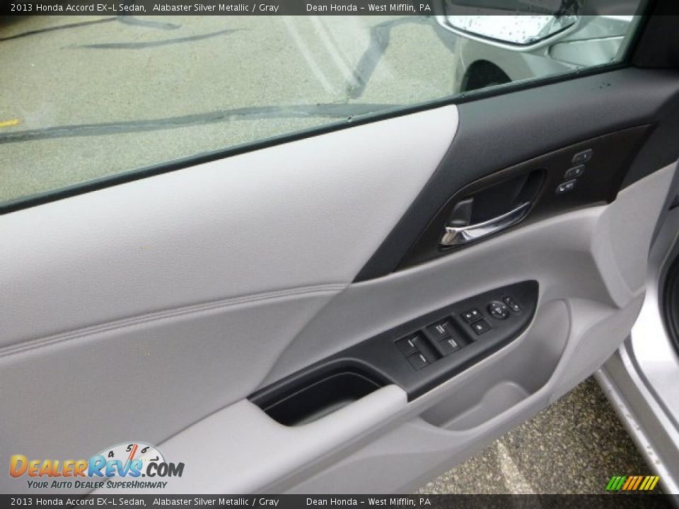 2013 Honda Accord EX-L Sedan Alabaster Silver Metallic / Gray Photo #13