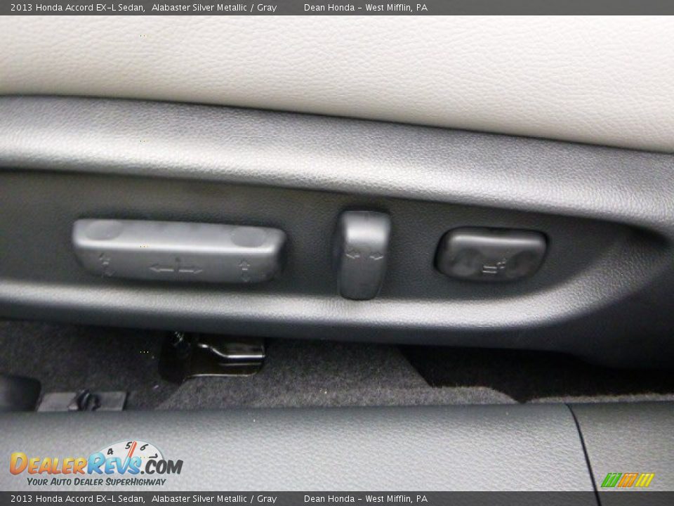 2013 Honda Accord EX-L Sedan Alabaster Silver Metallic / Gray Photo #14