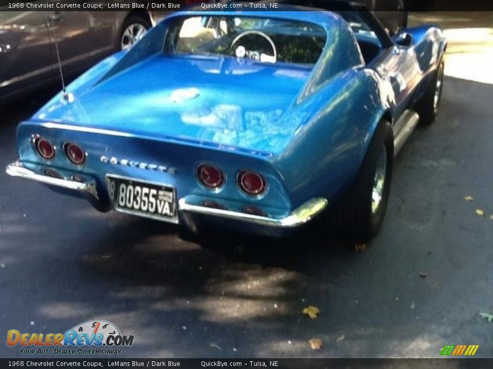 1968 Chevrolet Corvette Coupe LeMans Blue / Dark Blue Photo #11