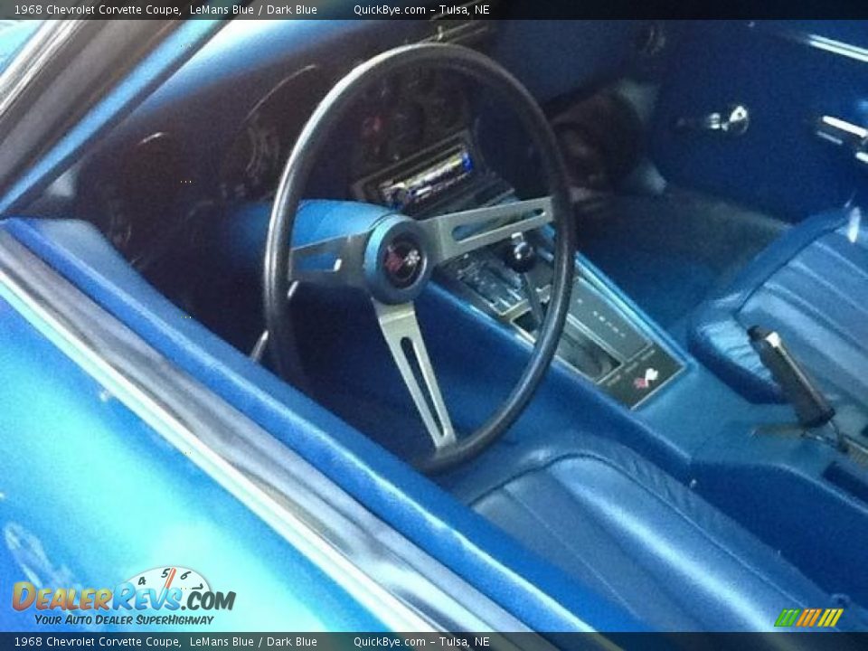 Dark Blue Interior - 1968 Chevrolet Corvette Coupe Photo #12