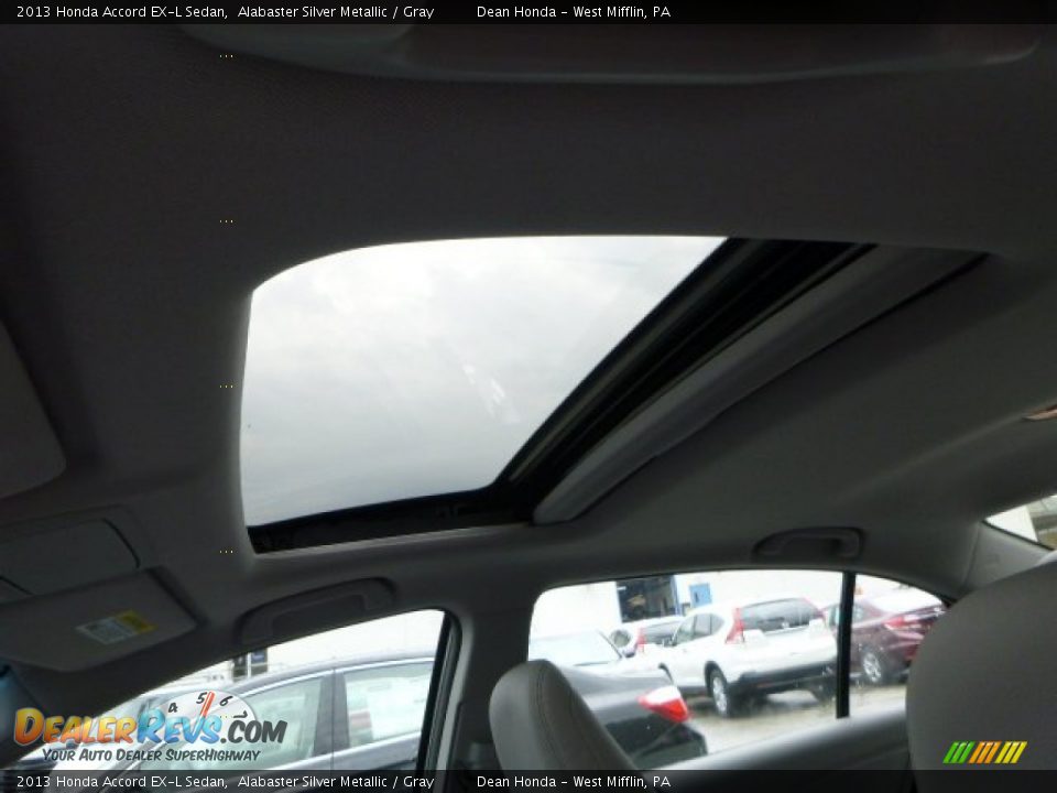 2013 Honda Accord EX-L Sedan Alabaster Silver Metallic / Gray Photo #15
