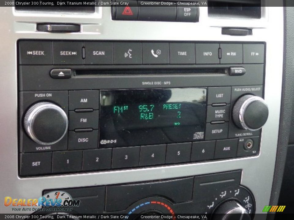 2008 Chrysler 300 Touring Dark Titanium Metallic / Dark Slate Gray Photo #3