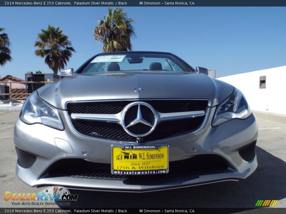 2014 Mercedes-Benz E 350 Cabriolet Paladium Silver Metallic / Black Photo #2