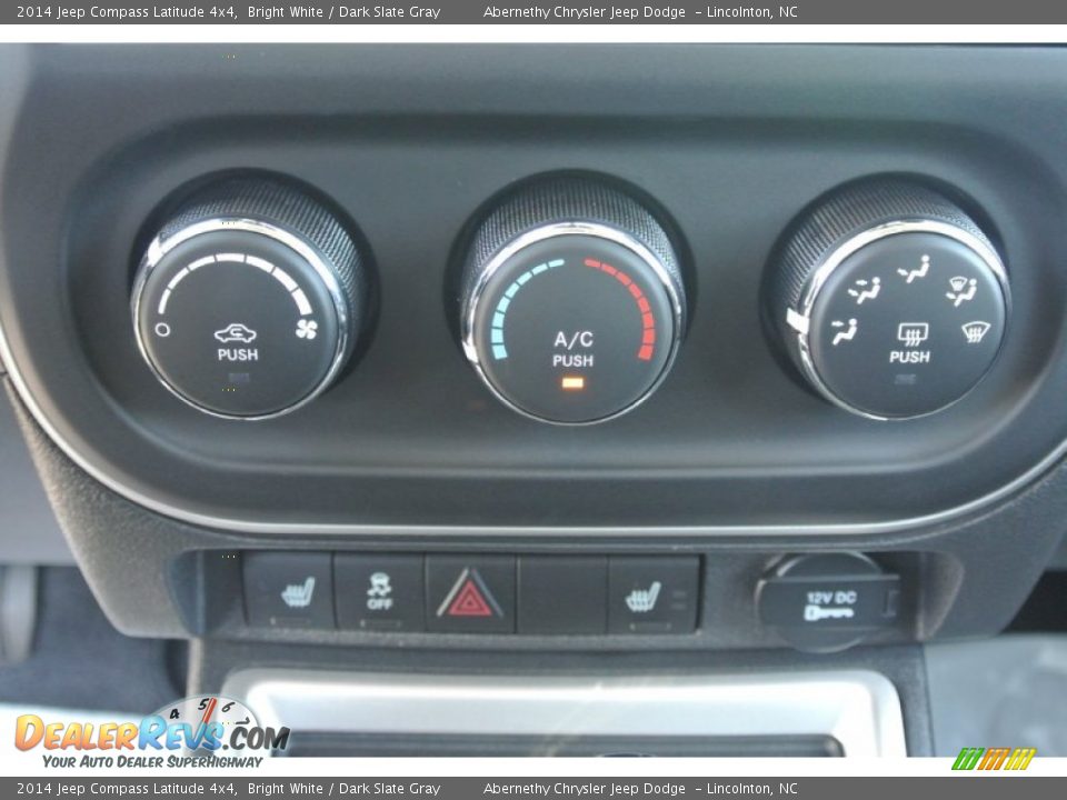 2014 Jeep Compass Latitude 4x4 Bright White / Dark Slate Gray Photo #9