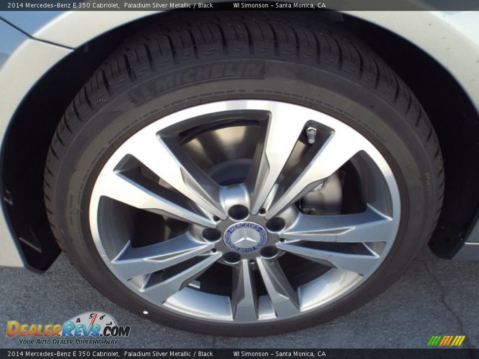 2014 Mercedes-Benz E 350 Cabriolet Paladium Silver Metallic / Black Photo #10