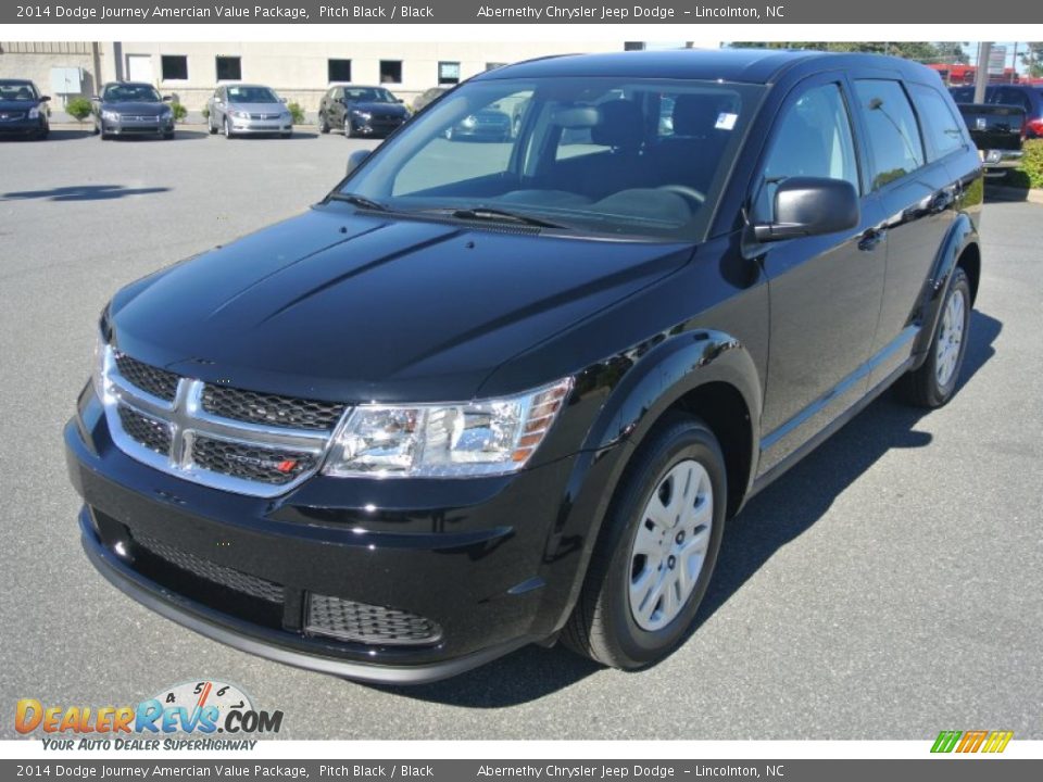 2014 Dodge Journey Amercian Value Package Pitch Black / Black Photo #1