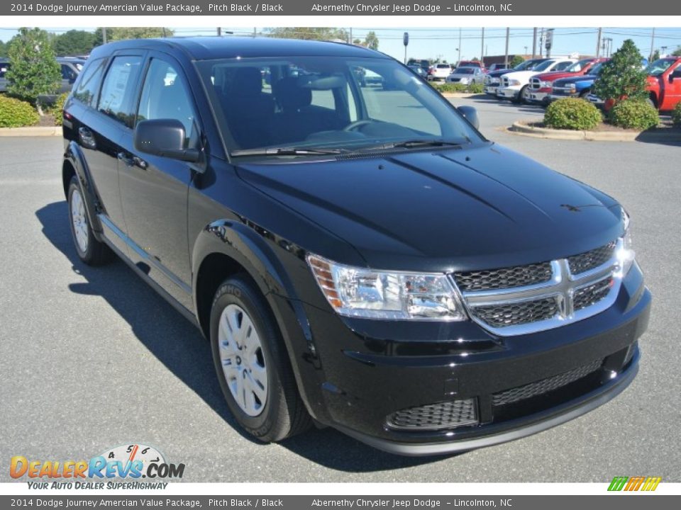 2014 Dodge Journey Amercian Value Package Pitch Black / Black Photo #2