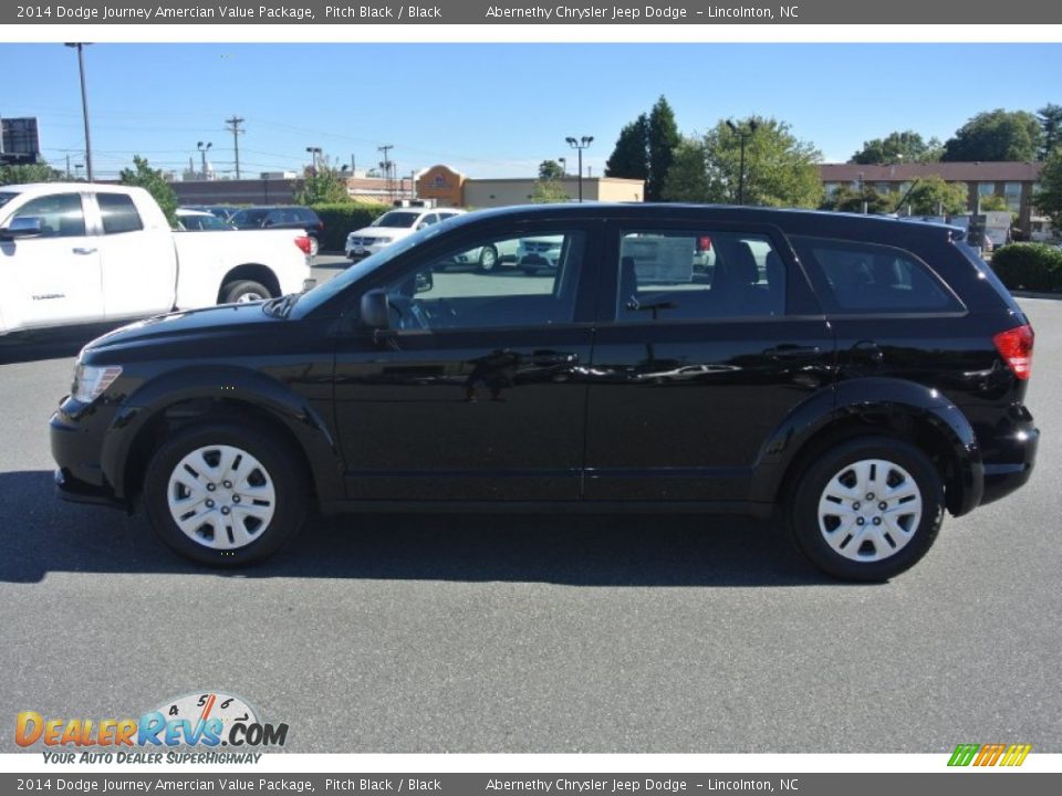2014 Dodge Journey Amercian Value Package Pitch Black / Black Photo #3