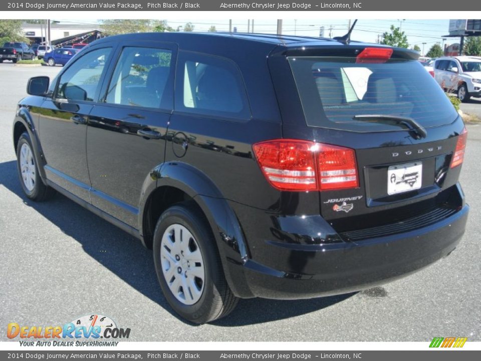 2014 Dodge Journey Amercian Value Package Pitch Black / Black Photo #4