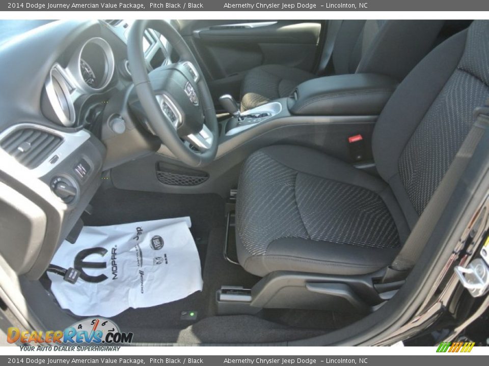 2014 Dodge Journey Amercian Value Package Pitch Black / Black Photo #7