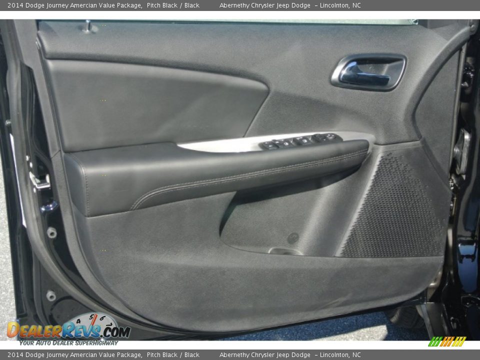 2014 Dodge Journey Amercian Value Package Pitch Black / Black Photo #8