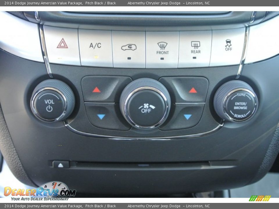 2014 Dodge Journey Amercian Value Package Pitch Black / Black Photo #9