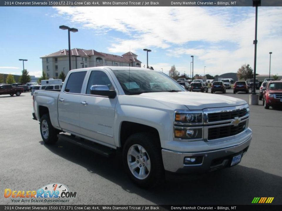 2014 Chevrolet Silverado 1500 LTZ Z71 Crew Cab 4x4 White Diamond Tricoat / Jet Black Photo #1