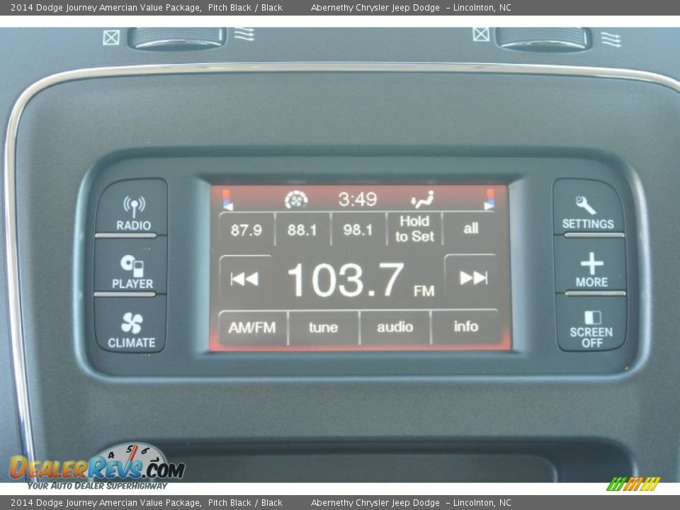 2014 Dodge Journey Amercian Value Package Pitch Black / Black Photo #10