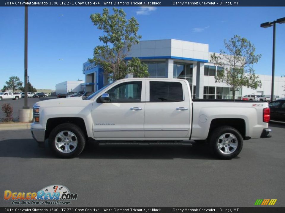 2014 Chevrolet Silverado 1500 LTZ Z71 Crew Cab 4x4 White Diamond Tricoat / Jet Black Photo #2