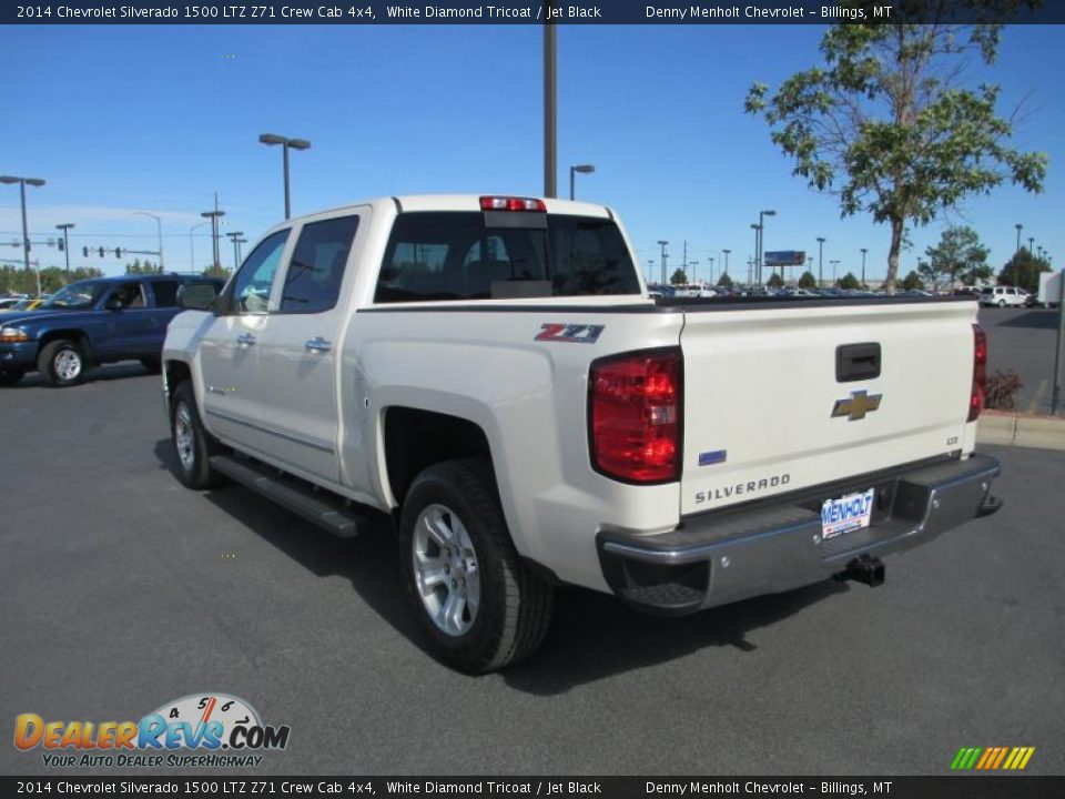 2014 Chevrolet Silverado 1500 LTZ Z71 Crew Cab 4x4 White Diamond Tricoat / Jet Black Photo #3
