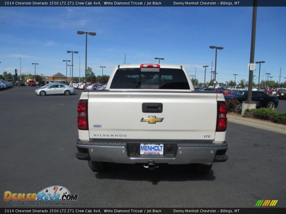 2014 Chevrolet Silverado 1500 LTZ Z71 Crew Cab 4x4 White Diamond Tricoat / Jet Black Photo #4