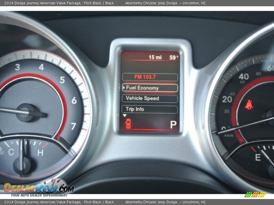 2014 Dodge Journey Amercian Value Package Pitch Black / Black Photo #13