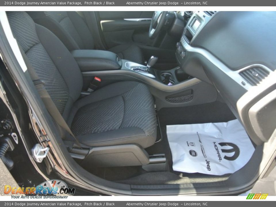 2014 Dodge Journey Amercian Value Package Pitch Black / Black Photo #17