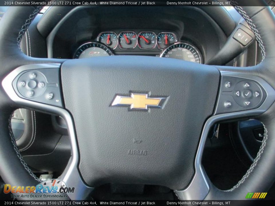 2014 Chevrolet Silverado 1500 LTZ Z71 Crew Cab 4x4 White Diamond Tricoat / Jet Black Photo #15