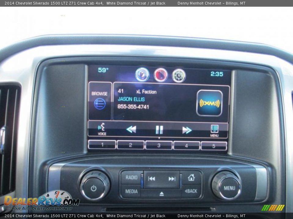2014 Chevrolet Silverado 1500 LTZ Z71 Crew Cab 4x4 White Diamond Tricoat / Jet Black Photo #17
