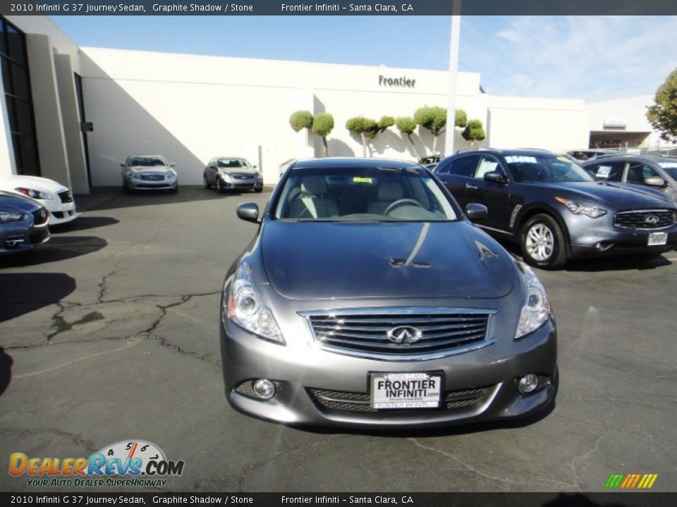 2010 Infiniti G 37 Journey Sedan Graphite Shadow / Stone Photo #2