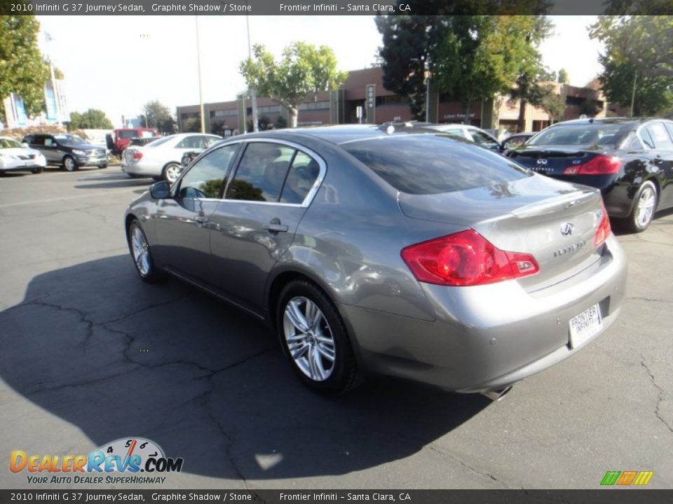 2010 Infiniti G 37 Journey Sedan Graphite Shadow / Stone Photo #4