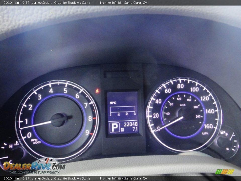 2010 Infiniti G 37 Journey Sedan Graphite Shadow / Stone Photo #6