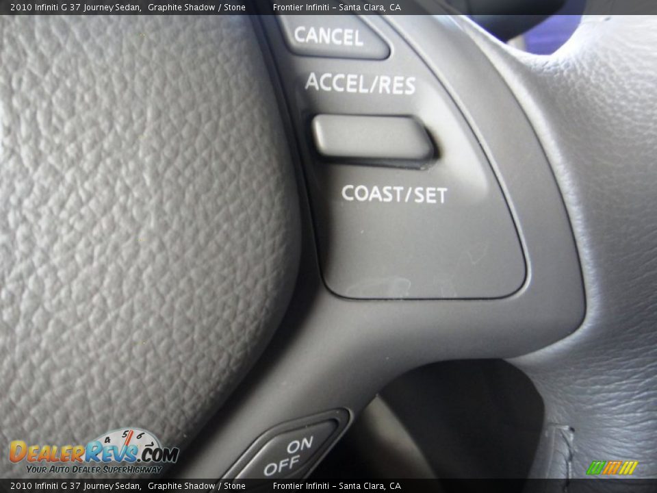 2010 Infiniti G 37 Journey Sedan Graphite Shadow / Stone Photo #12